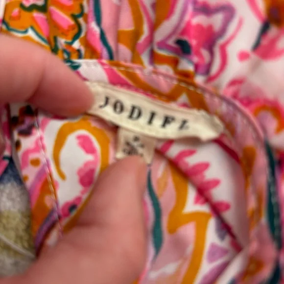 Jodifl Paisley Tiered Dress Neon Pink - Picture 7 of 7